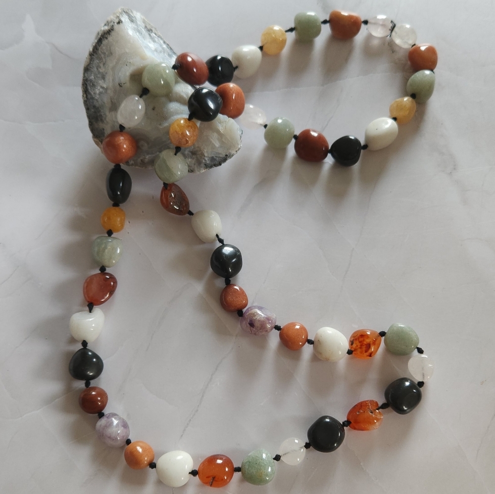 Vintage Agate Tribal Original Handmade Necklace